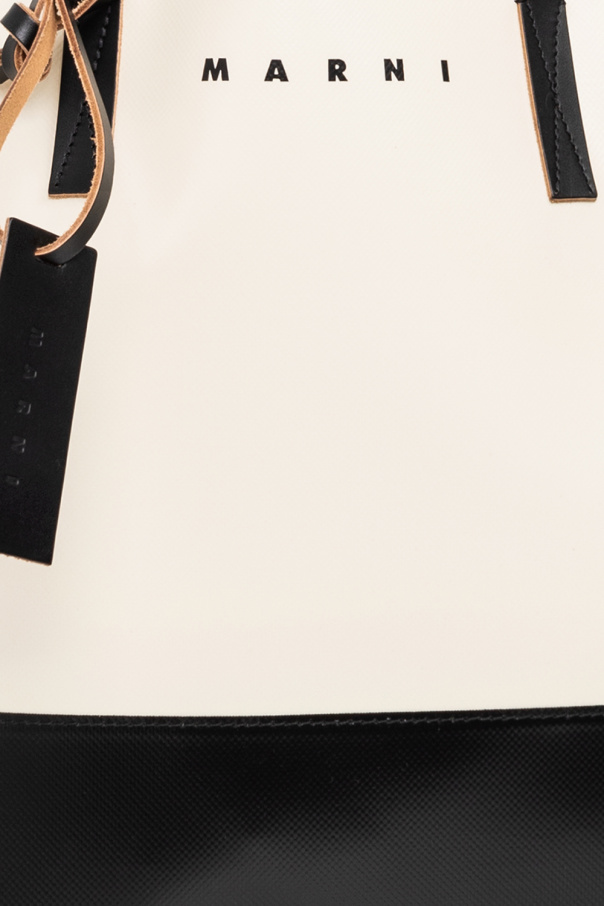 バッグ MARNI TRIBECA HORIZONTAL TOTE BAG Tribeca shopping bag in blue and black | Marni
